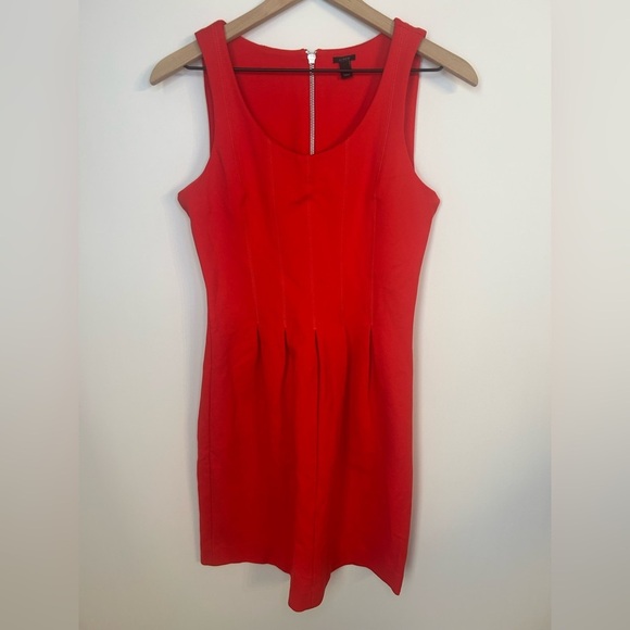 J. Crew Dresses & Skirts - J.Crew Women’s Red Fit and Flare Sleeveless Pleated Dress, Size 4